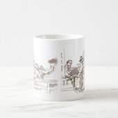 Jazzband-Kunst Kaffeetasse (Mittel)