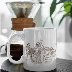Jazzband-Kunst Kaffeetasse
