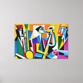 Jazzband Leinwanddruck (Vorderseite)