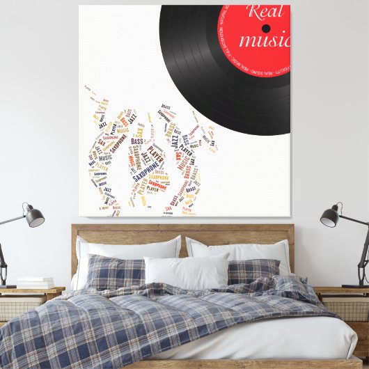 Jazzband Leinwanddruck (Insitu (Schlafzimmer))