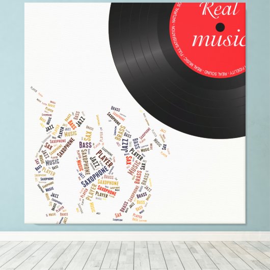 Jazzband Leinwanddruck (Insitu (Holzboden))