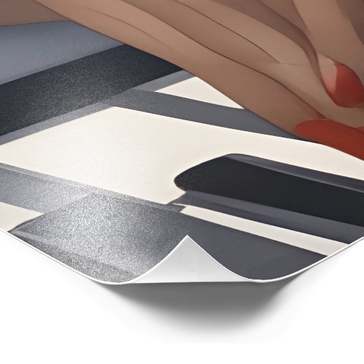 Jazzband-Musiker Fotodruck (Ecke)