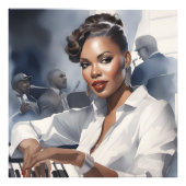 Jazzband-Musiker Fotodruck (Vorne)