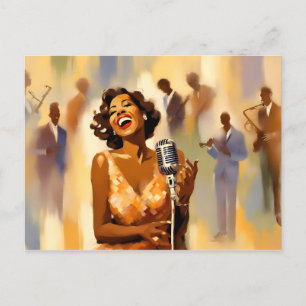 Jazzband-Musiker Postkarte