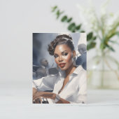 Jazzband-Musiker Postkarte (Stehend Vorderseite)