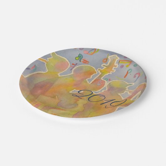 Jazzband Pappteller (Schrägansicht)