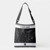 Jazzband Tragetaschen Mit Langen Trägern (Vorderseite)