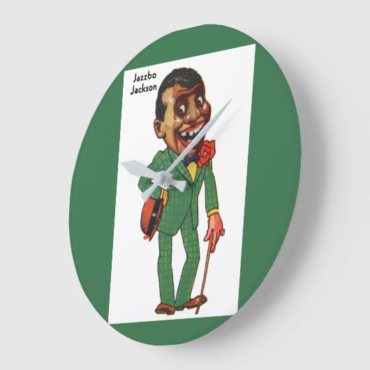 Jazzbo Jackson Große Wanduhr (Winkel)
