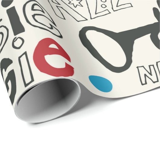 Jazzdoodle-Mischung Geschenkpapier (Rolleneckpunkt)