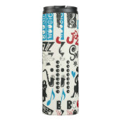 Jazzdoodle-Mischung Thermosbecher (Rückseite)