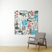 Jazzdoodle-Mischung Wandteppich (Beispiel (Horizontal))