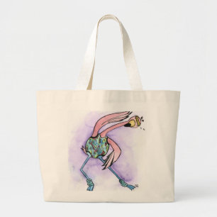 Jazzercise Flamingo Jumbo Stoffbeutel