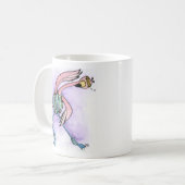 Jazzercise Flamingo Kaffeetasse (Vorderseite Links)