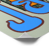 Jazzfest, Abstrakte Gitarre Poster (Ecke)