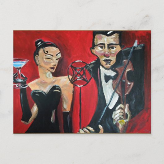 Jazzgeioline Postkarte (Vorderseite)