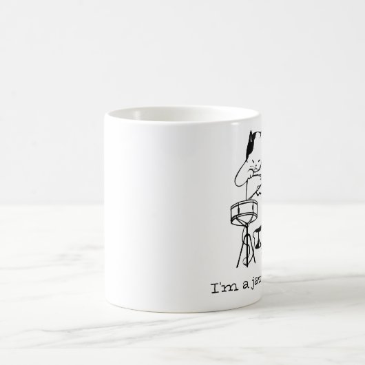 Jazzige Cat-Tasse Kaffeetasse (Mittel)