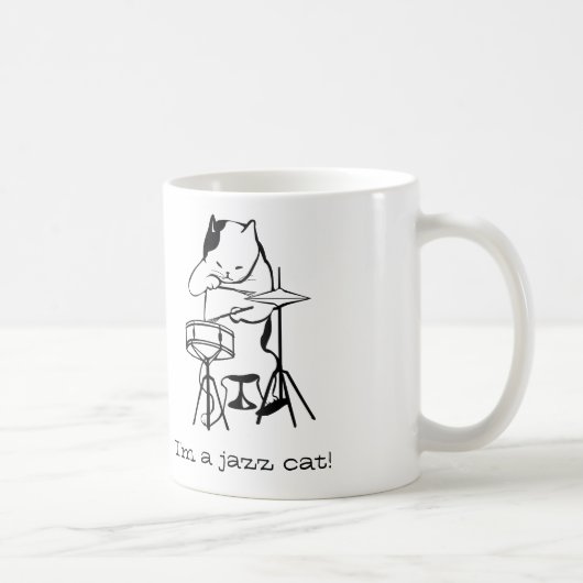 Jazzige Cat-Tasse Kaffeetasse (Rechts)