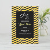 Jazzige Niedliche Blüte Einladung (Stehend Vorderseite)