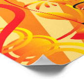 Jazzige Saxophone-Schinken der Musik Poster (Ecke)