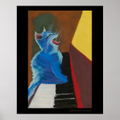 Jazzkatze Poster (Vorne)