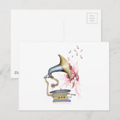 Jazzkatzenmusik, tony fernandes postkarte (Vorne/Hinten)