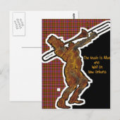 Jazzmann Postkarte (Vorne/Hinten)