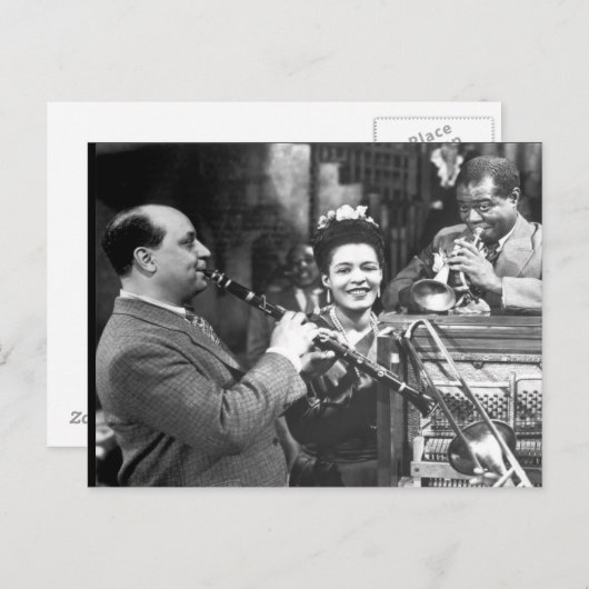Jazzmusik im alten französischen Viertel Postkarte (Vorne/Hinten)