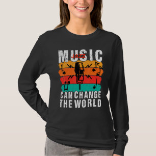 Jazzmusik kann die Welten verändern Retro Vintage T-Shirt