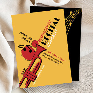 Jazzmusik Trompetenrezital Einladung