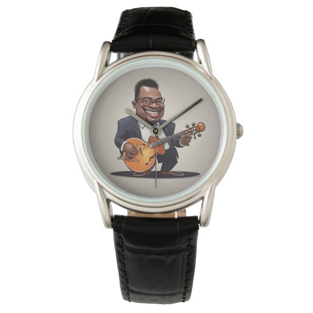 Jazzmusiker Armbanduhr (Vorderseite)