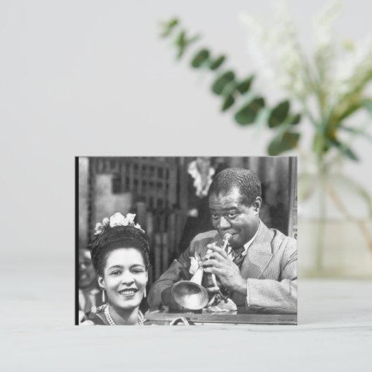 Jazzmusiker des alten französischen Viertels Postkarte (Stehend Vorderseite)