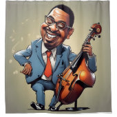 Jazzmusiker Duschvorhang (Vorderseite)