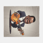 Jazzmusiker Fleecedecke (Vorderseite (Horizontal))