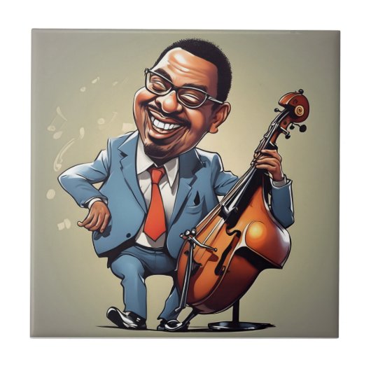 Jazzmusiker Fliese (Vorderseite)