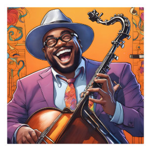 Jazzmusiker Fotodruck