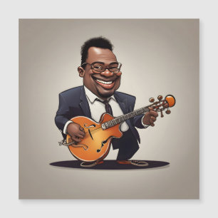 Jazzmusiker Magnetkarte