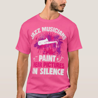 Jazzmusiker malen ihre Bilder auf Silence Jaz T-Shirt