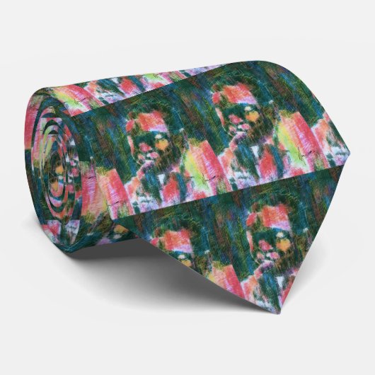 Jazzmusiker malt Krawatte (Gerollt)