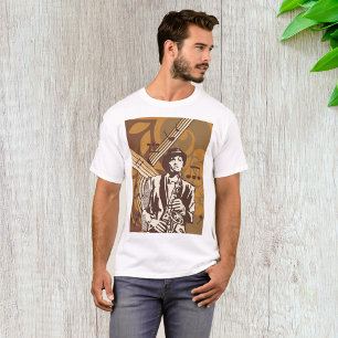 Jazzmusiker mit Saxophon T-Shirt