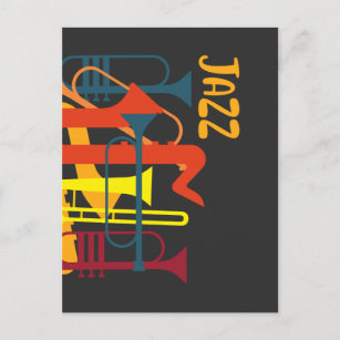 Jazzmusiker-Musiker Trumpet Music Lover Postkarte