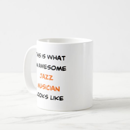 Jazzmusiker, phantastisch kaffeetasse (Vorderseite Links)