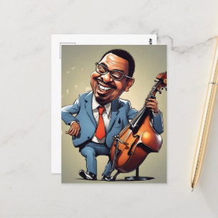 Jazzmusiker Postkarte