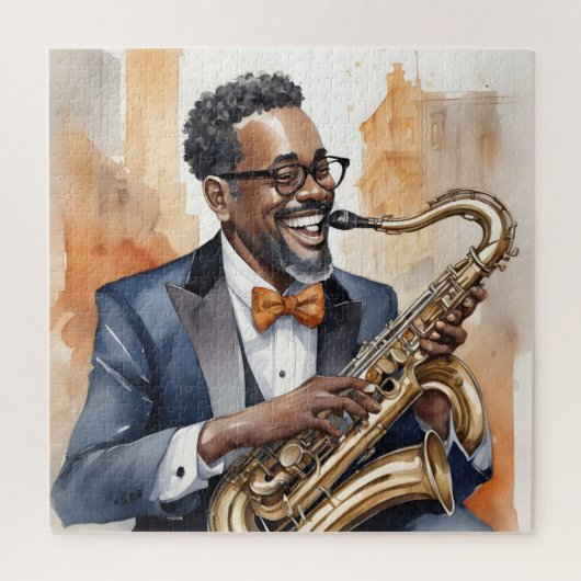 Jazzmusiker Puzzle (Vertikal)