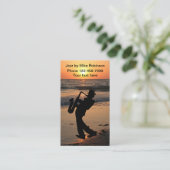 Jazzmusiker, Tropenfinster Visitenkarte (Stehend Vorderseite)