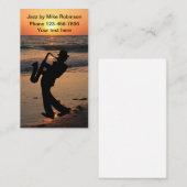 Jazzmusiker, Tropenfinster Visitenkarte (Vorne/Hinten)