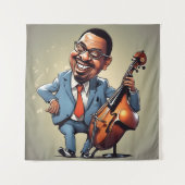 Jazzmusiker Wandteppich (Vorderseite)