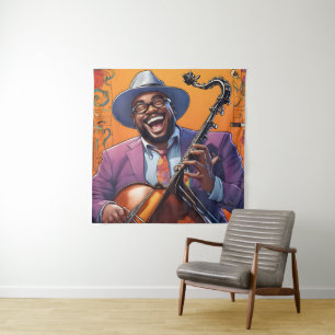 Jazzmusiker Wandteppich