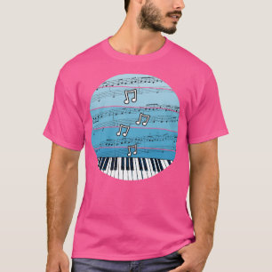 Jazzpianist Musiknotation Klavierlehrer Musiker T-Shirt