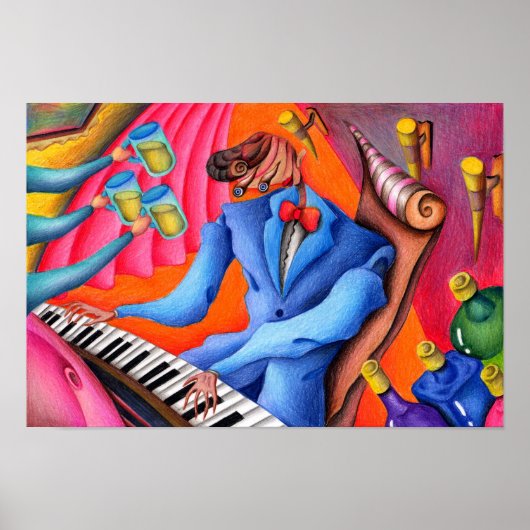 Jazzpianist. Poster (Vorne)