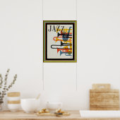 Jazzposter 40 x 50 cm poster (Küche)